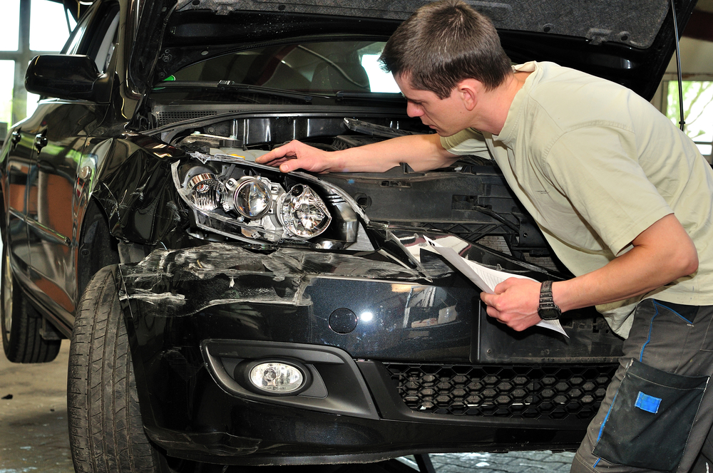 collision repair services being performed in morrisville pa